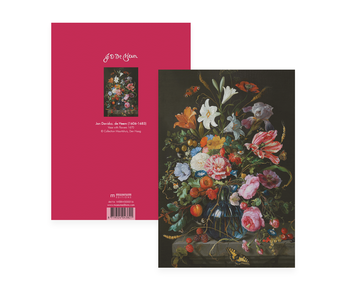 Exercise book , A5,  De Heem, Vase with flowers
