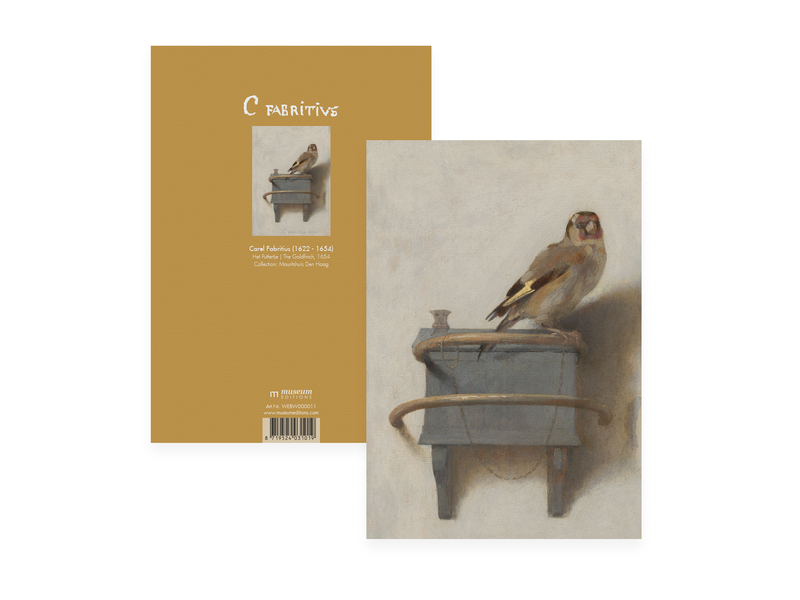 Libro de ejercicios, A5,  El jilguero, Carel Fabritius