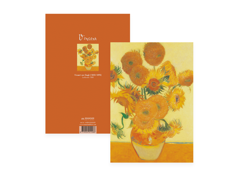 Exercise book, A5, Sunflowers, Van Gogh