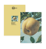 Cuaderno, manzana, cocinero