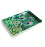 Serving Tray, Mini , Peacock feathers