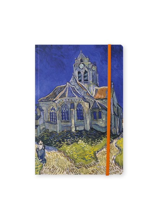 Softcover Book A5 ,  Van Gogh, Church in Auvers