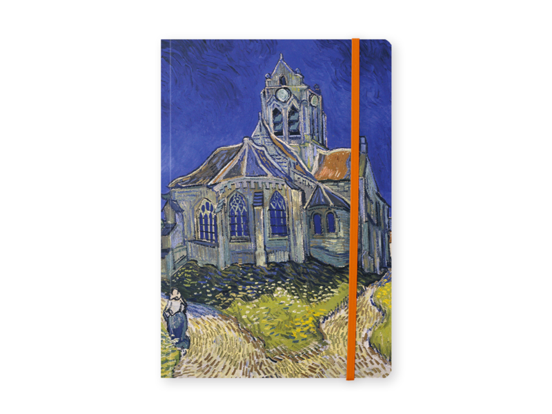 Carnet à couverture souple, A5 Van Gogh,Église d'Auvers sur Oise