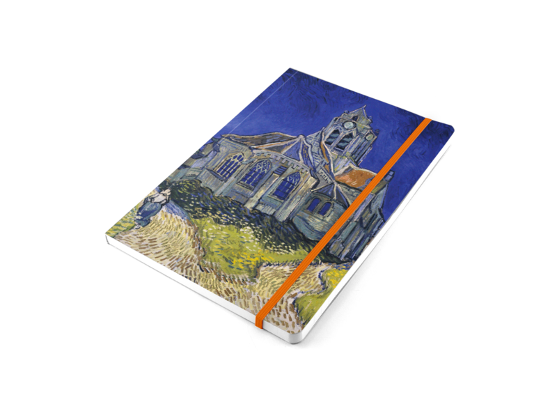 Softcover Book A5,  Van Gogh, Church in Auvers sur Oise