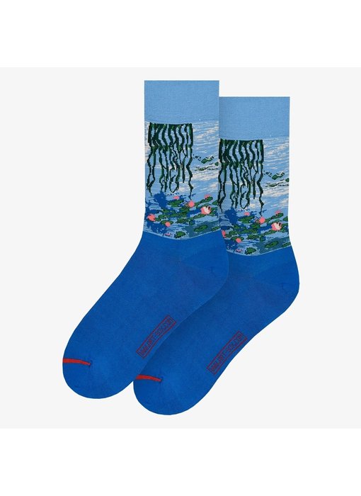 Kunstsocken, Größe 36-40, Monet, Seerosen