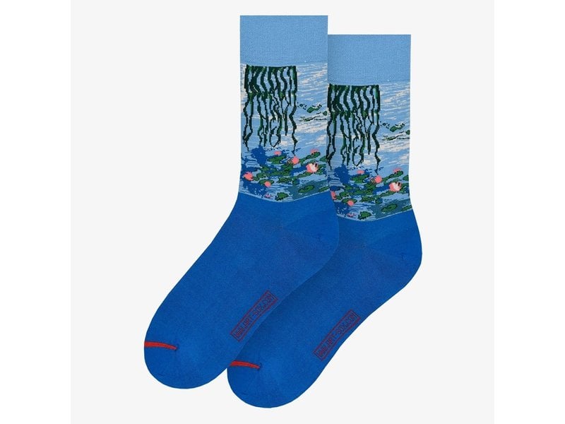 Kunstsocken, Größe 36-40, Seerosen