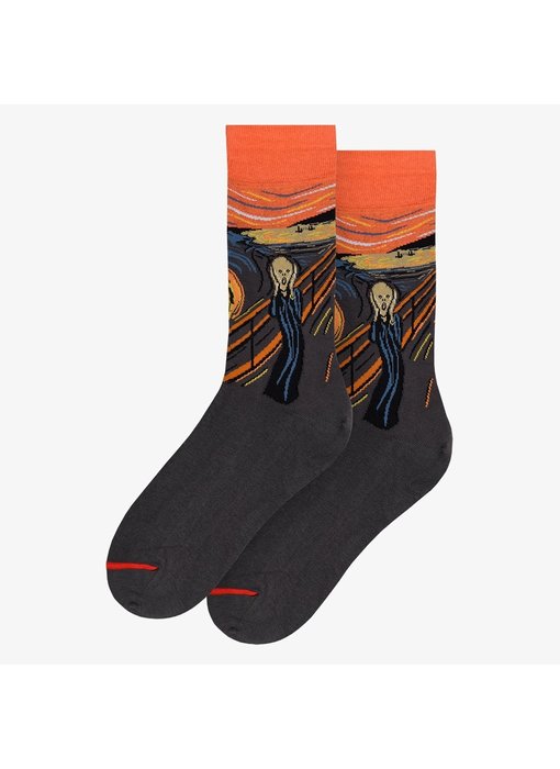 Kunstsocken, Größe 36-40,  Edvard Munch, Der Schrei