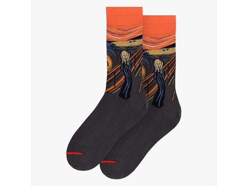 Chaussettes d'art, taille 36-40, Edvard Munch, Le Cri