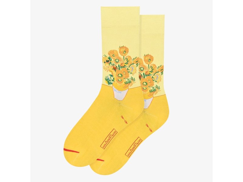 Kunst Sokken,  maat 36-40, Vincent van Gogh, Zonnebloemen