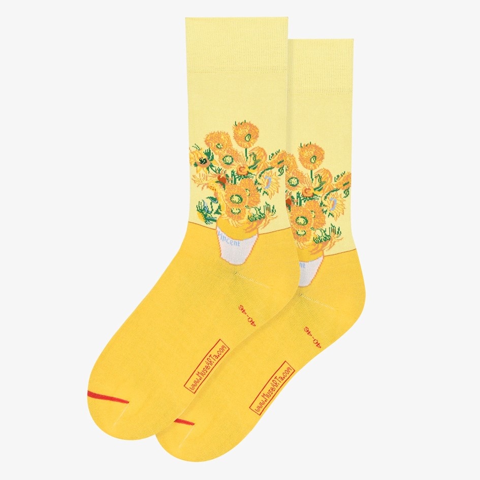 Sokken, maat 36-40, Vincent van Gogh, Zonnebloemen| Museum Webshop