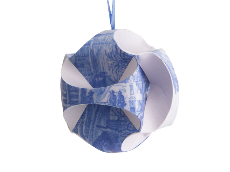 Fais le toi-même: boule de Noël , bleus de Delft , Frytom