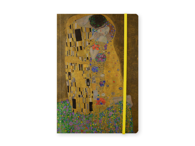 Cuaderno de tapa blanda, A5, Gustav Klimt, El beso