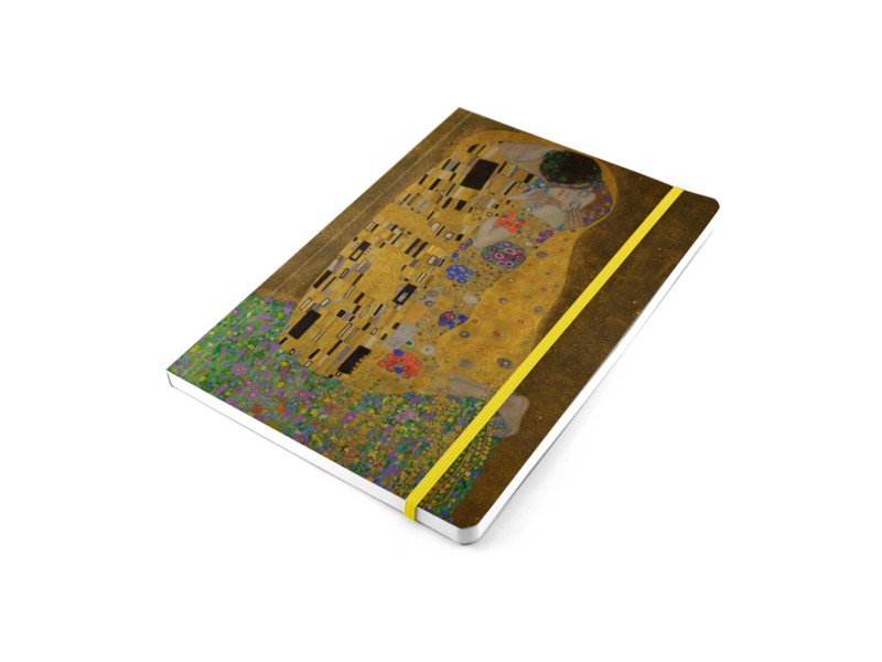 Cuaderno de tapa blanda, A5, Gustav Klimt, El beso