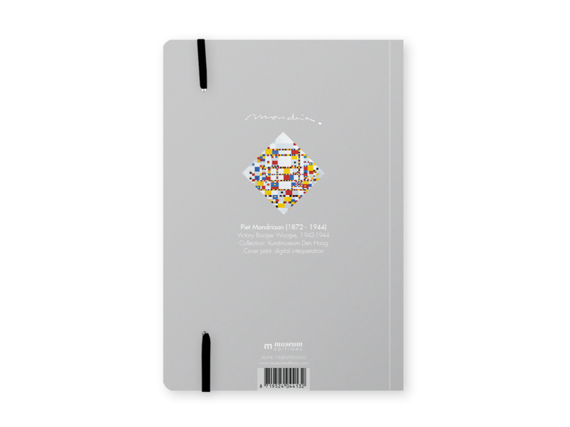 Cuaderno de tapa blanda, A5, Mondrian, Victory Boogie Woogie