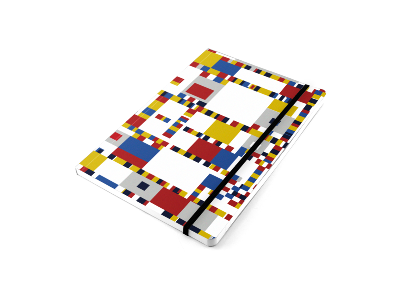 Cuaderno de tapa blanda, A5, Mondrian, Victory Boogie Woogie