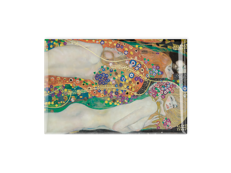 Imán de nevera, Gustav Klimt, serpientes de agua 2