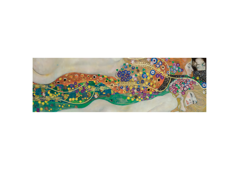 Écharpe, Gustav Klimt , Serpents d'eau 2