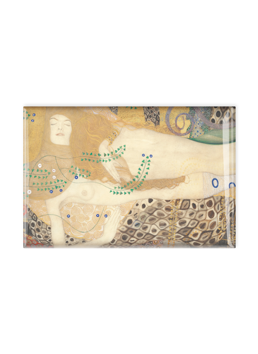 Imán de nevera, Gustav Klimt, serpientes de agua 1