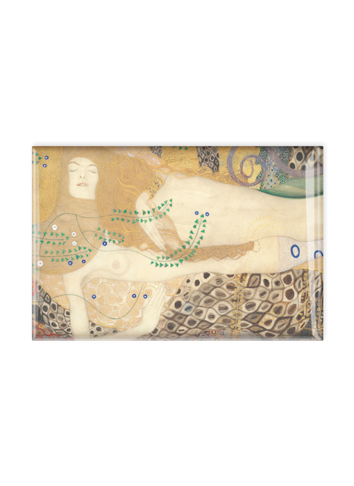 Magnet de réfrigérateur, Gustav Klimt, Serpents d'eau 1