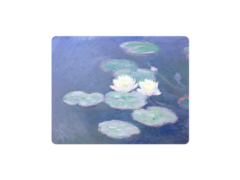 Mouse Pad ,  Monet,  Waterlilies by evening light