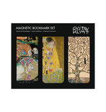 Marcapáginas magnético, Juego de 3, Klimt: Beso, Árbol, Serpientes