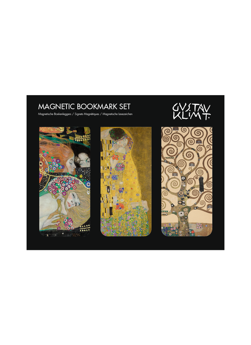 Marque-page magnétique, Lot de 3, Klimt : Baiser, Arbre, Serpents