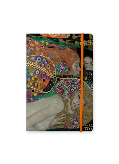 Carnet à couverture souple, A5, Gustav Klimt , Serpents d'eau 2