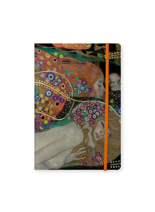 Softcover-Notizbuch, A5,  Gustav Klimt, Wasserschlangen 2