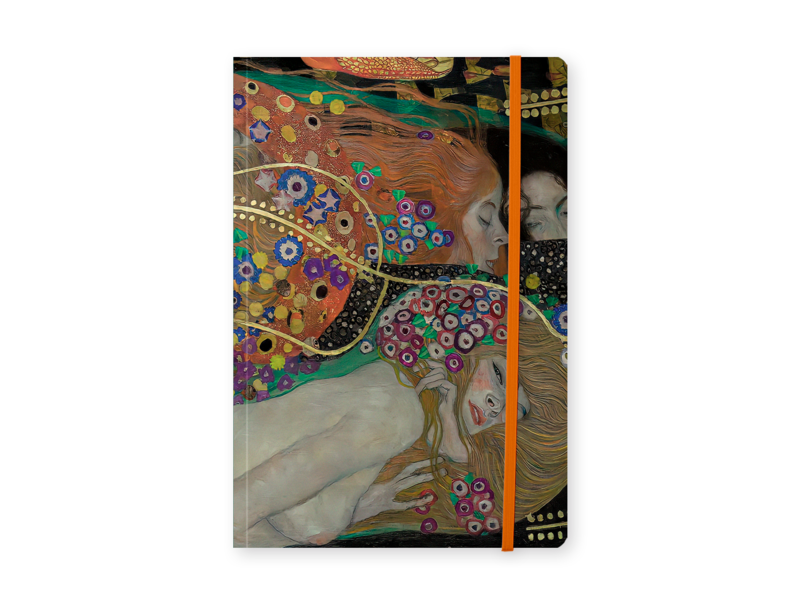 Carnet à couverture souple, A5 Gustav Klimt, Serpents d'eau 2