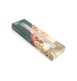 Balpen in doosje,   Alfons Mucha, Vrouw met bloemendetail