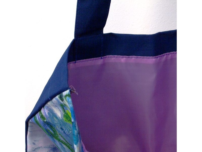Cotton Tote Bag with lining,  Monet, Waterlilies