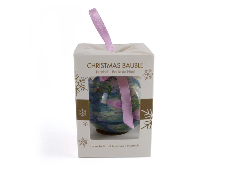 Christmas bauble, Waterlilies, Claude Monet, unbreakable