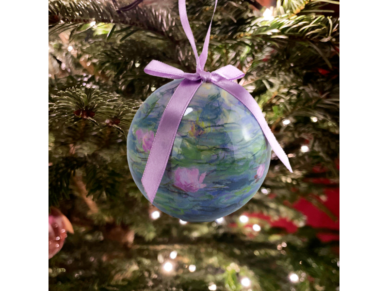 Christmas bauble, Waterlilies, Claude Monet, unbreakable