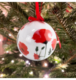 Christmas bauble, Poppies, unbreakable