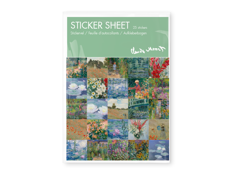 Stickersheet, Claude Monet