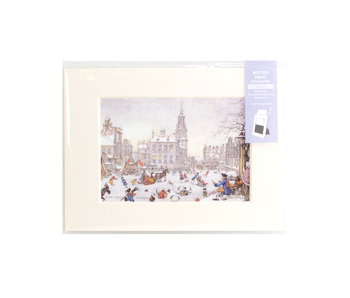 Matted prints with reproduction, M,  Anton Pieck, Amsterdams IJstafereel