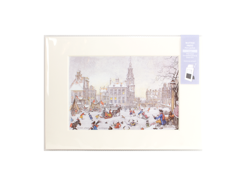 Passe-partout , 297 x 210cm,  Anton Pieck, Amsterdams IJstafereel