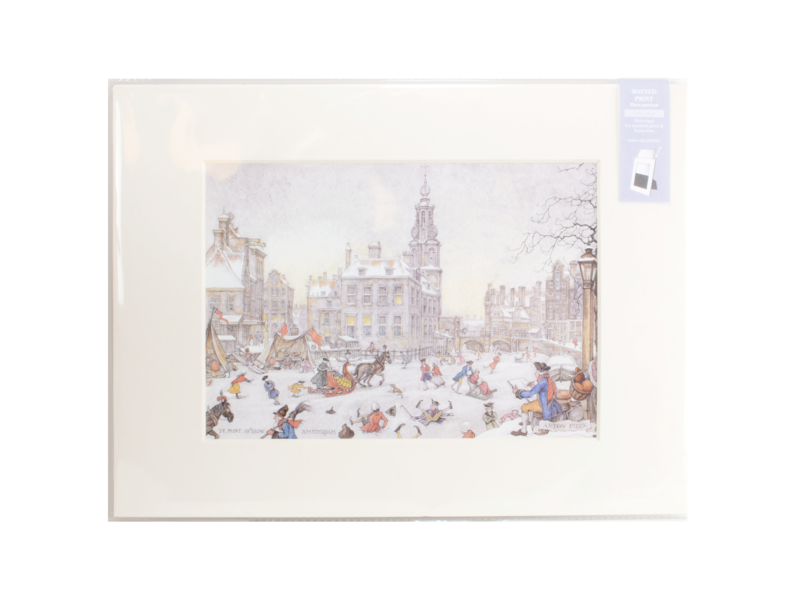 Passe-partout, L,40 x 30 cm,   Anton Pieck, Amsterdams IJstafereel