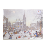 Reproducción A3, Anton Pieck, escena de hielo de Ámsterdam