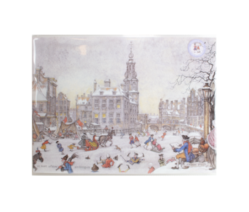 Poster Mini A3, Anton Pieck, Amsterdam Ice Scene