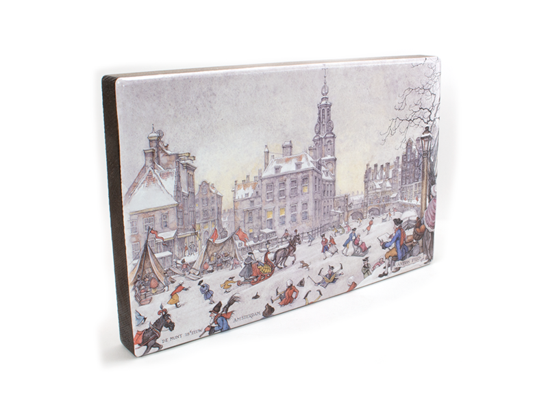 Meesterwerk-op-hout, Anton Pieck, Amsterdams IJstafereel