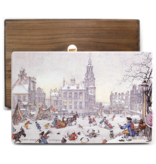 Masters-on-wood,  Anton Pieck, Amsterdam Ice Scene