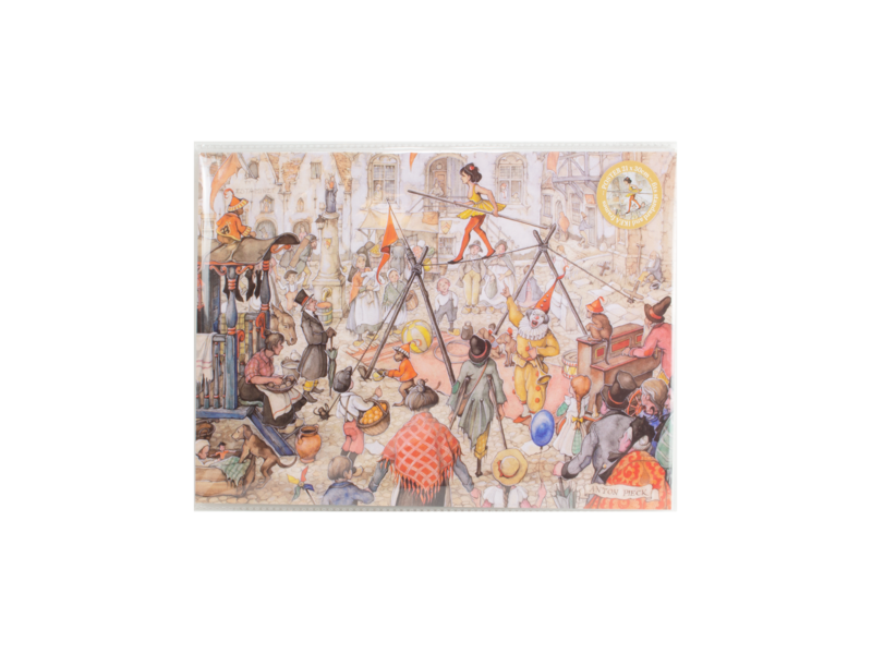 Mini  Poster A4, Anton Pieck, Circus