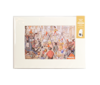 Matted print with reproduction, L,  Anton Pieck, Circus