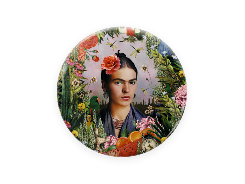 Miroir de poche,  Ø 80mm, Frida Kahlo