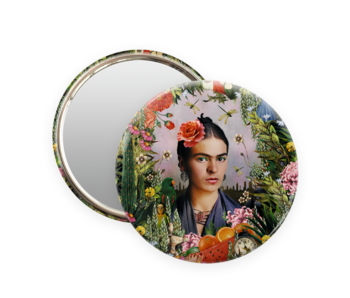 Espejo de bolsillo,  Ø 80 mm, Frida Kahlo