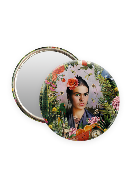 Espejo de bolsillo,  Ø 80 mm, Frida Kahlo