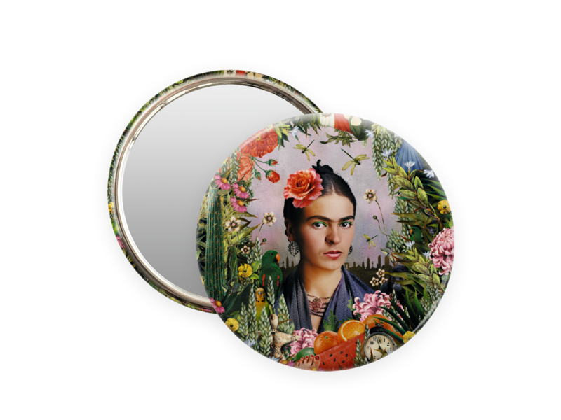 Miroir de poche,  Ø 80mm, Frida Kahlo