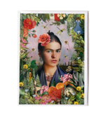 Double card with envelope ,   inspired by  Frida Kahlo