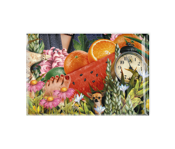 Kühlschrankmagnet,   Frida Kahlo, fruit